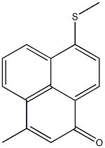 3-Methyl-7-methylthio-1H-phenalen-1-one Structure