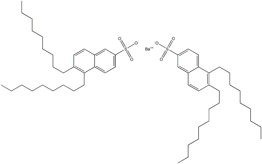 Bis(5,6-dinonyl-2-naphthalenesulfonic acid)barium salt 구조식 이미지