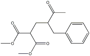 2-(2-Benzyl-3-oxobutyl)propanedioic acid dimethyl ester 구조식 이미지