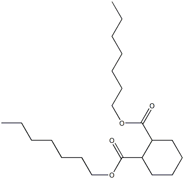 1,2-Cyclohexanedicarboxylic acid diheptyl ester Structure