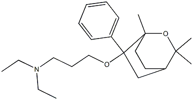 1,3,3-Trimethyl-6-phenyl-6-[3-(diethylamino)propoxy]-2-oxabicyclo[2.2.2]octane Structure