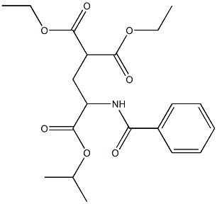 4-(Benzoylamino)-2-(ethoxycarbonyl)pentanedioic acid 1-ethyl 5-isopropyl ester Structure