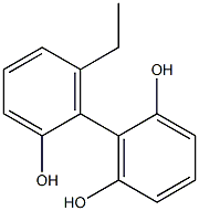 6'-Ethyl-1,1'-biphenyl-2,2',6-triol 구조식 이미지