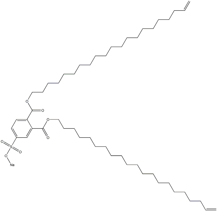 4-(Sodiosulfo)phthalic acid di(20-henicosenyl) ester Structure