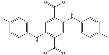 2,5-Ditoluidinoterephthalic acid Structure