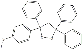 3-(4-Methoxyphenyl)-3,5,5-triphenyl-1,2-dioxolane 구조식 이미지