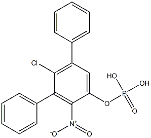 Phosphoric acid diphenyl(2-nitro-4-chlorophenyl) ester Structure