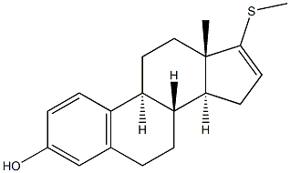 17-(Methylthio)estra-1,3,5(10),16-tetren-3-ol Structure