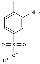 3-Amino-4-methylbenzenesulfonic acid lithium salt Structure