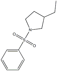 1-(Phenylsulfonyl)-3-ethylpyrrolidine 구조식 이미지