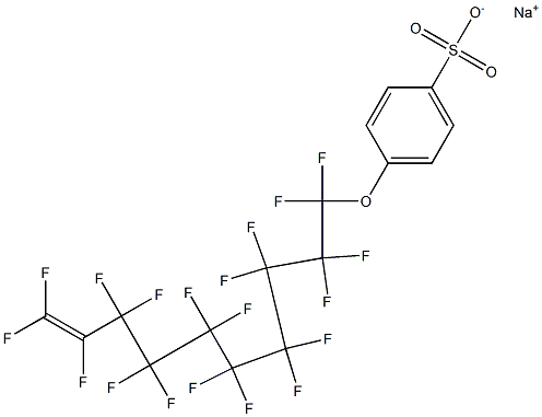 p-(Nonadecafluoro-9-decenyloxy)benzenesulfonic acid sodium salt Structure