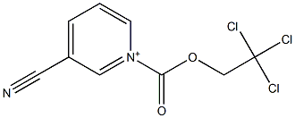 1-(2,2,2-Trichloroethoxycarbonyl)-3-cyanopyridinium Structure