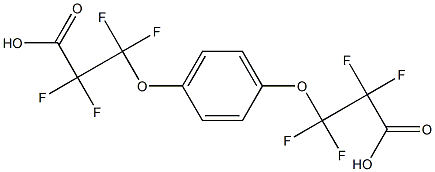 3,3'-(p-Phenylenebisoxy)bis(2,2,3,3-tetrafluoropropanoic acid) Structure