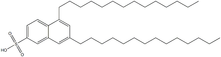 5,7-Ditetradecyl-2-naphthalenesulfonic acid 구조식 이미지