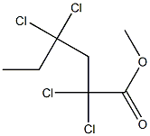 2,2,4,4-Tetrachlorocaproic acid methyl ester 구조식 이미지