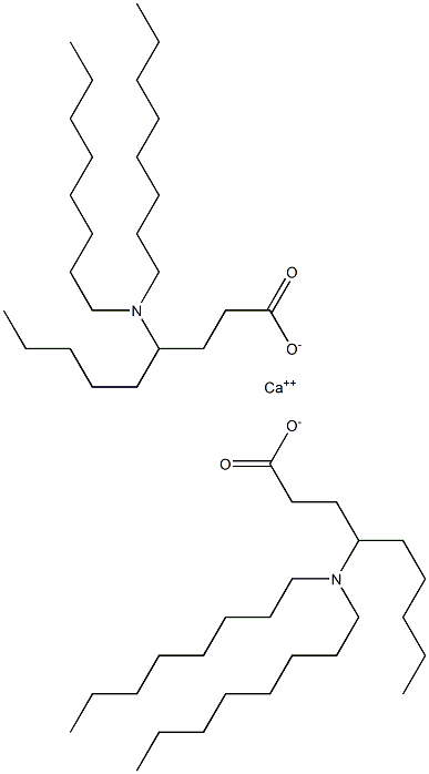 Bis[4-(dioctylamino)nonanoic acid]calcium salt Structure