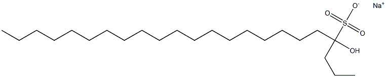 4-Hydroxytricosane-4-sulfonic acid sodium salt 구조식 이미지