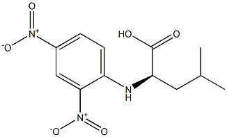 (R)-2-[(2,4-Dinitrophenyl)amino]-4-methylpentanoic acid 구조식 이미지