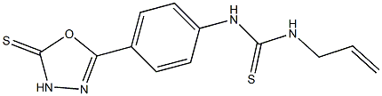 1-(2-Propenyl)-3-[4-[(5-thioxo-4,5-dihydro-1,3,4-oxadiazol)-2-yl]phenyl]thiourea Structure