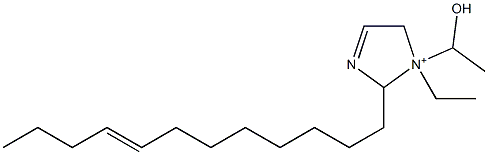 2-(8-Dodecenyl)-1-ethyl-1-(1-hydroxyethyl)-3-imidazoline-1-ium Structure