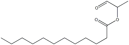 Lauric acid 1-formylethyl ester Structure