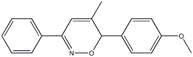 5-Methyl-3-phenyl-6-(4-methoxyphenyl)-6H-1,2-oxazine Structure