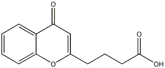 4-(4-Oxo-4H-1-benzopyran-2-yl)butyric acid Structure