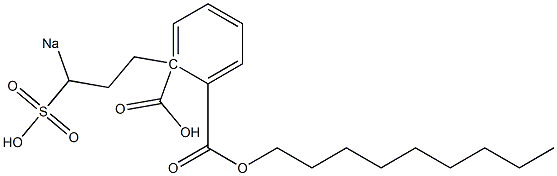 Phthalic acid 1-nonyl 2-(3-sodiosulfopropyl) ester Structure
