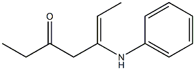 5-(Phenylamino)-5-hepten-3-one Structure