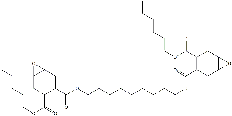 Bis[2-(hexyloxycarbonyl)-4,5-epoxy-1-cyclohexanecarboxylic acid]1,9-nonanediyl ester 구조식 이미지