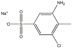 3-Amino-5-chloro-4-methylbenzenesulfonic acid sodium salt 구조식 이미지