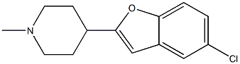 4-(5-Chlorobenzofuran-2-yl)-1-methylpiperidine Structure