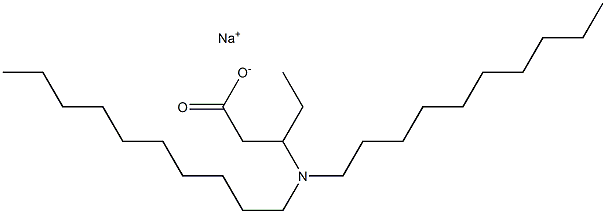 3-(Didecylamino)valeric acid sodium salt Structure