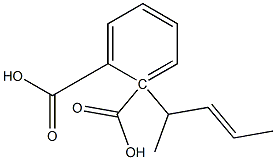 (-)-Phthalic acid hydrogen 1-[(E,R)-3-pentene-2-yl] ester 구조식 이미지