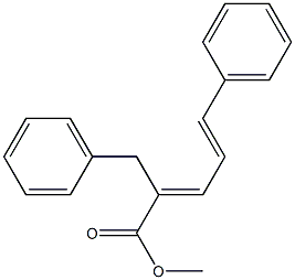 2-Benzyl-5-phenyl-2,4-pentadienoic acid methyl ester 구조식 이미지