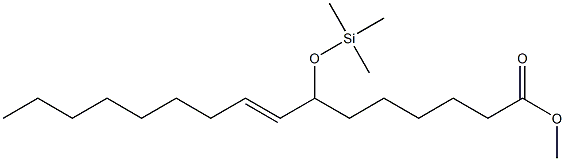 7-(Trimethylsiloxy)-8-hexadecenoic acid methyl ester Structure