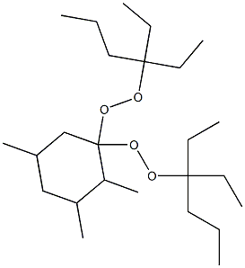 2,3,5-Trimethyl-1,1-bis(1,1-diethylbutylperoxy)cyclohexane Structure