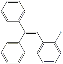 1,1-Diphenyl-2-(o-fluorophenyl)ethene 구조식 이미지