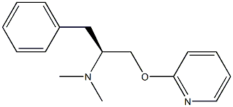 (1S)-1-(2-Pyridinyloxymethyl)-N,N-dimethyl-2-phenylethanamine 구조식 이미지