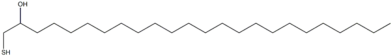 1-Mercapto-2-tetracosanol 구조식 이미지