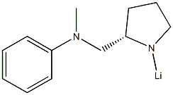 [(2S)-2-(N-Methylanilinomethyl)pyrrolizino]lithium 구조식 이미지