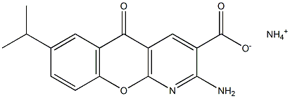 3-Amino-7-isopropyl-9-oxo-4-aza-9H-xanthene-2-carboxylic acid ammonium salt 구조식 이미지