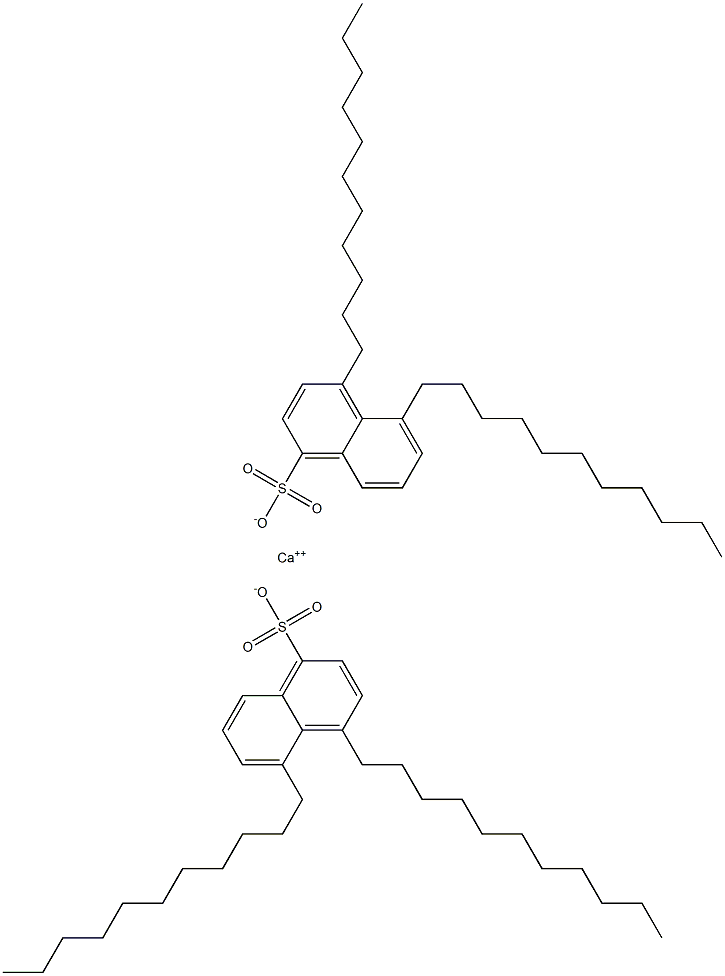 Bis(4,5-diundecyl-1-naphthalenesulfonic acid)calcium salt 구조식 이미지