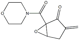 2,3-Epoxy-2-(morpholinocarbonyl)-5-methylenecyclopentan-1-one Structure