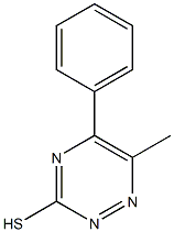 6-Methyl-5-phenyl-1,2,4-triazine-3-thiol Structure