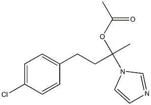 Acetic acid 1-(1H-imidazol-1-yl)methyl-3-(4-chlorophenyl)propyl ester Structure