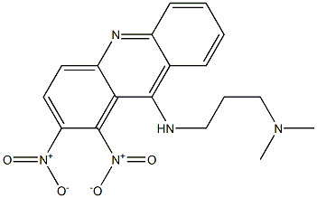 1,2-Dinitro-N-[3-(dimethylamino)propyl]acridin-9-amine Structure