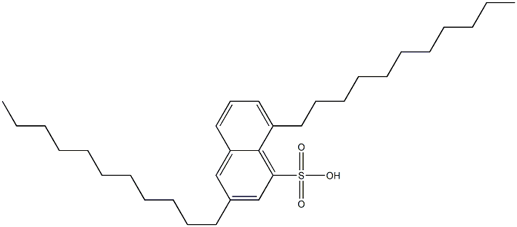 3,8-Diundecyl-1-naphthalenesulfonic acid 구조식 이미지