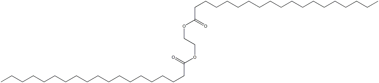 Dinonadecanoic acid 1,2-ethanediyl ester Structure