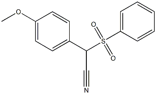 2-(4-Methoxyphenyl)-2-phenylsulfonylacetonitrile 구조식 이미지